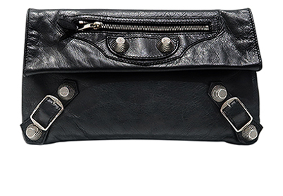 City Foldover Clutch, front view